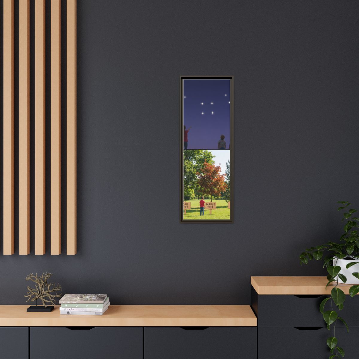 Framed Matte Canvas - Discovery — Espresso / 1.25"