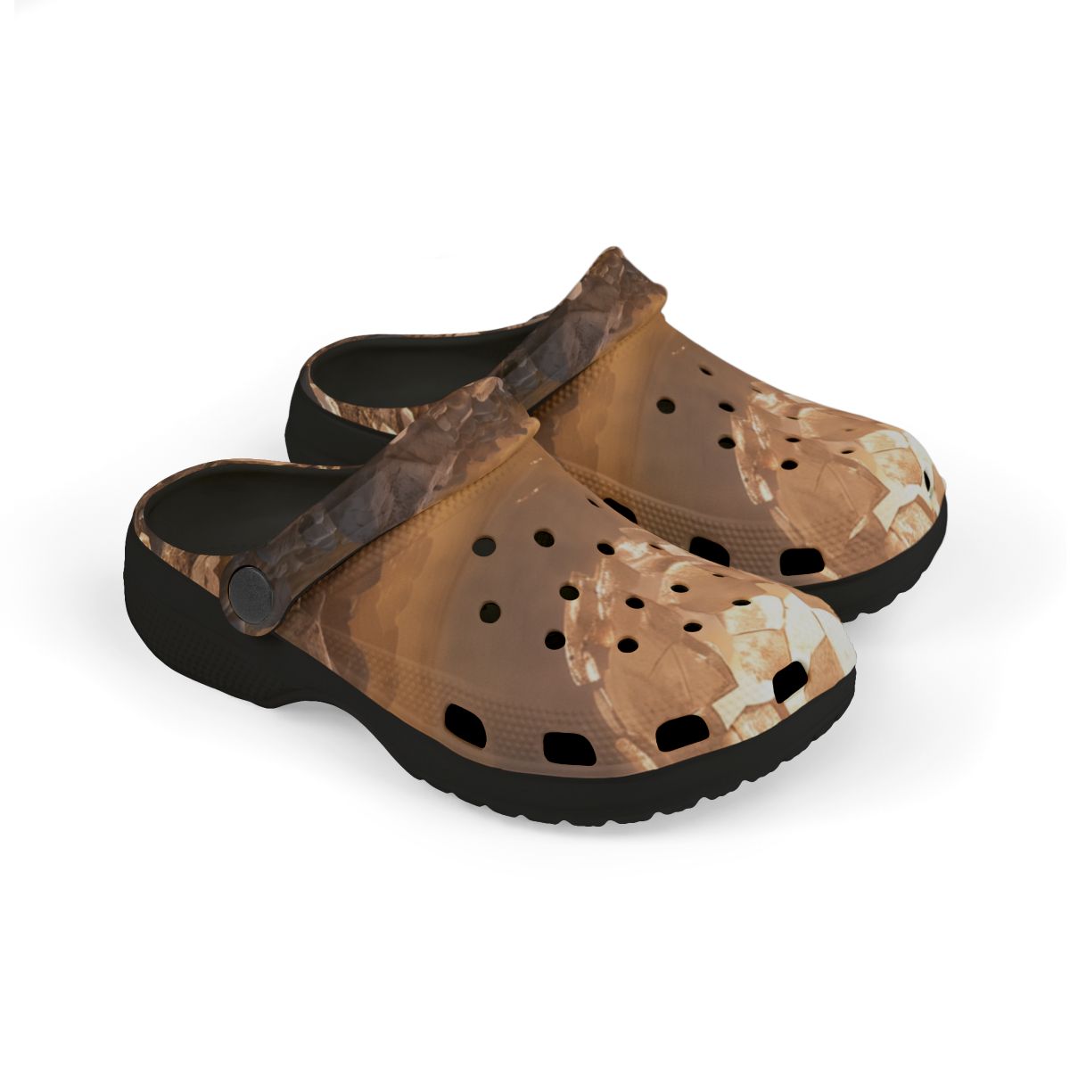 Kids' Clogs with Surreal Floating Ice Sphere