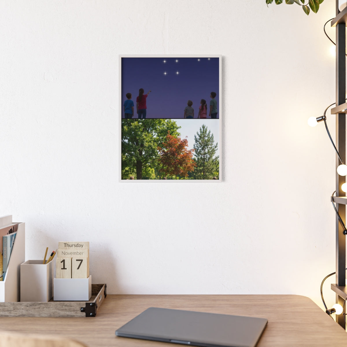 Wooden Framed Poster - Wonder — Portrait