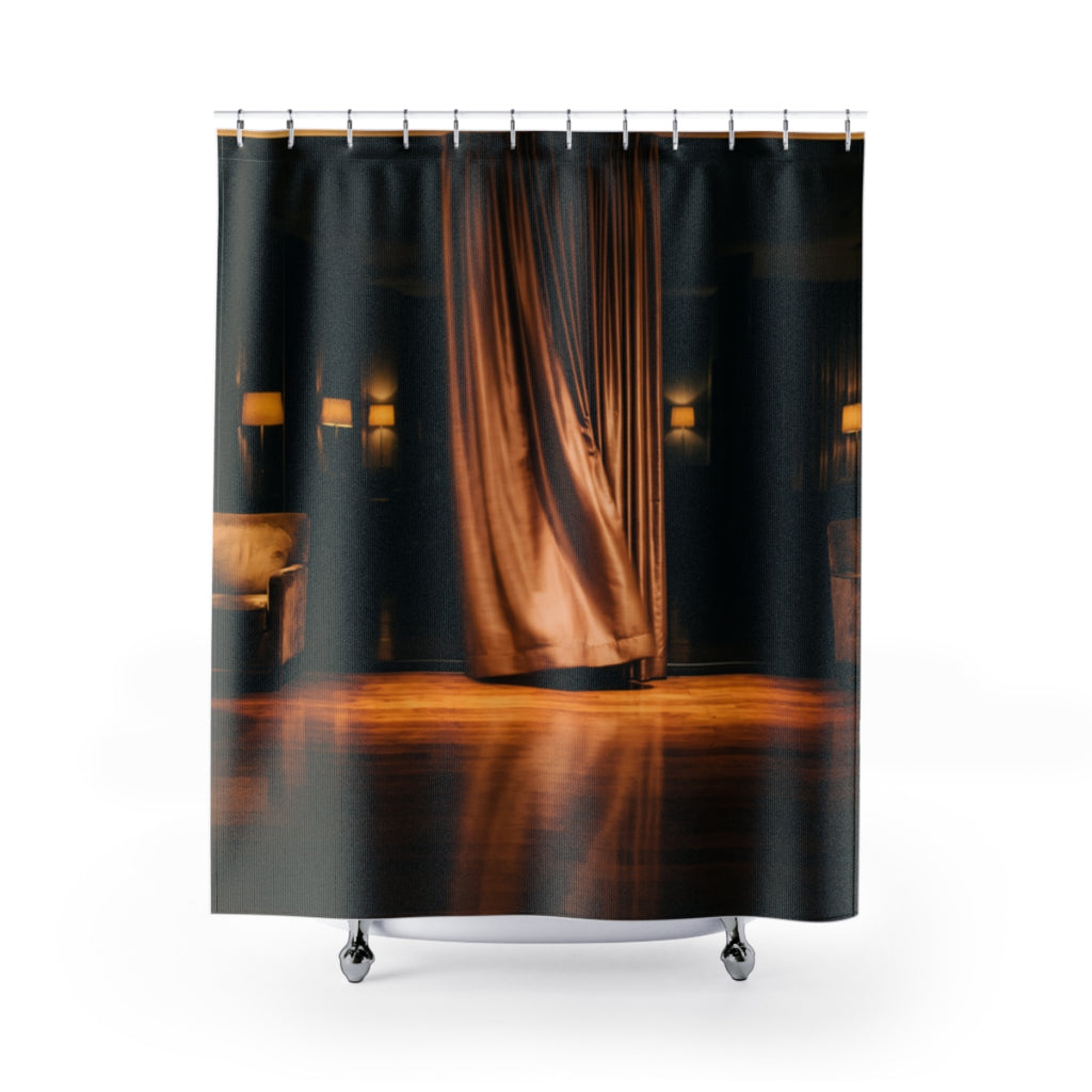 Shower Curtain - Velvet Lounge speakeasy | Echovira Gallery
