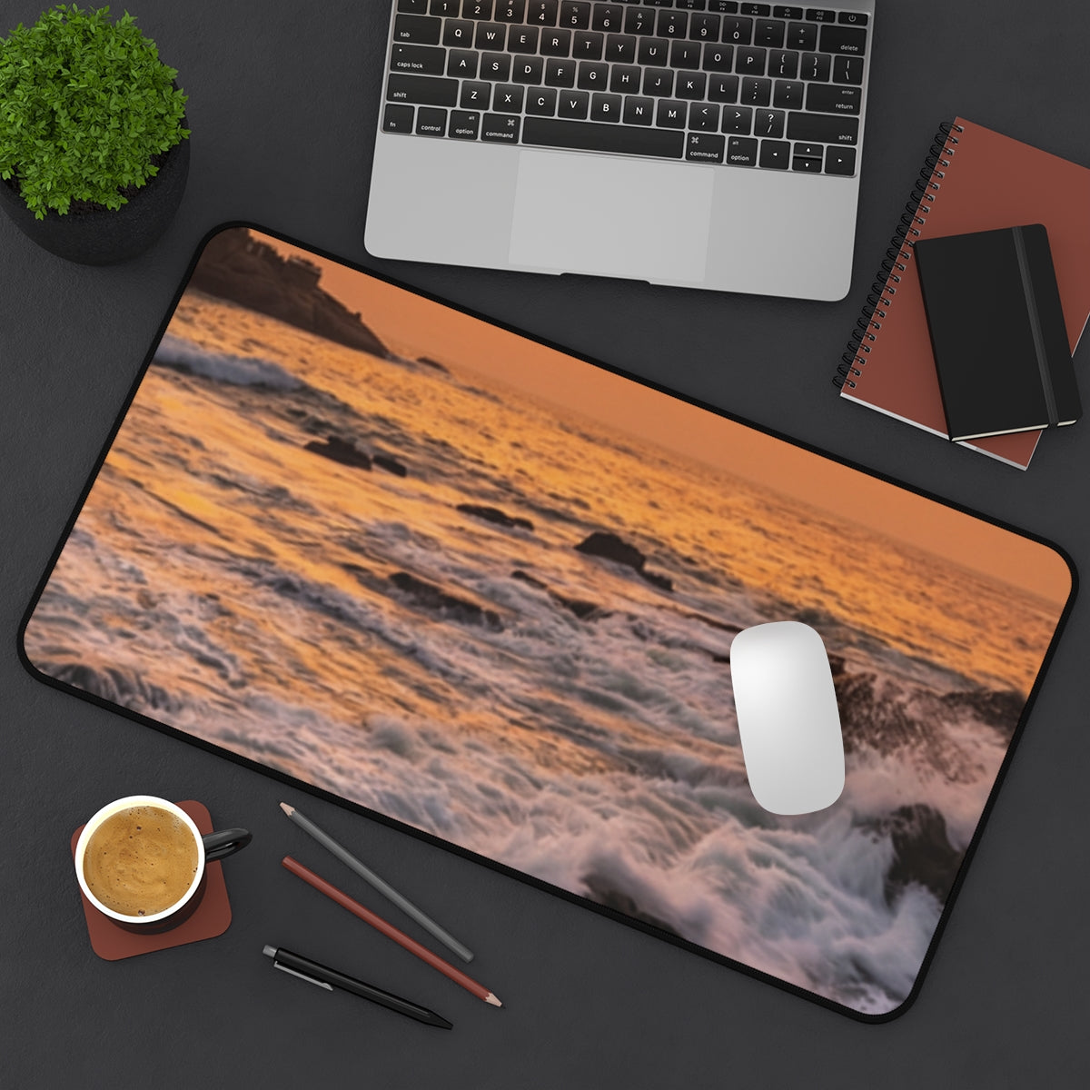 Desk Mat - Serene Ocean Workspace
