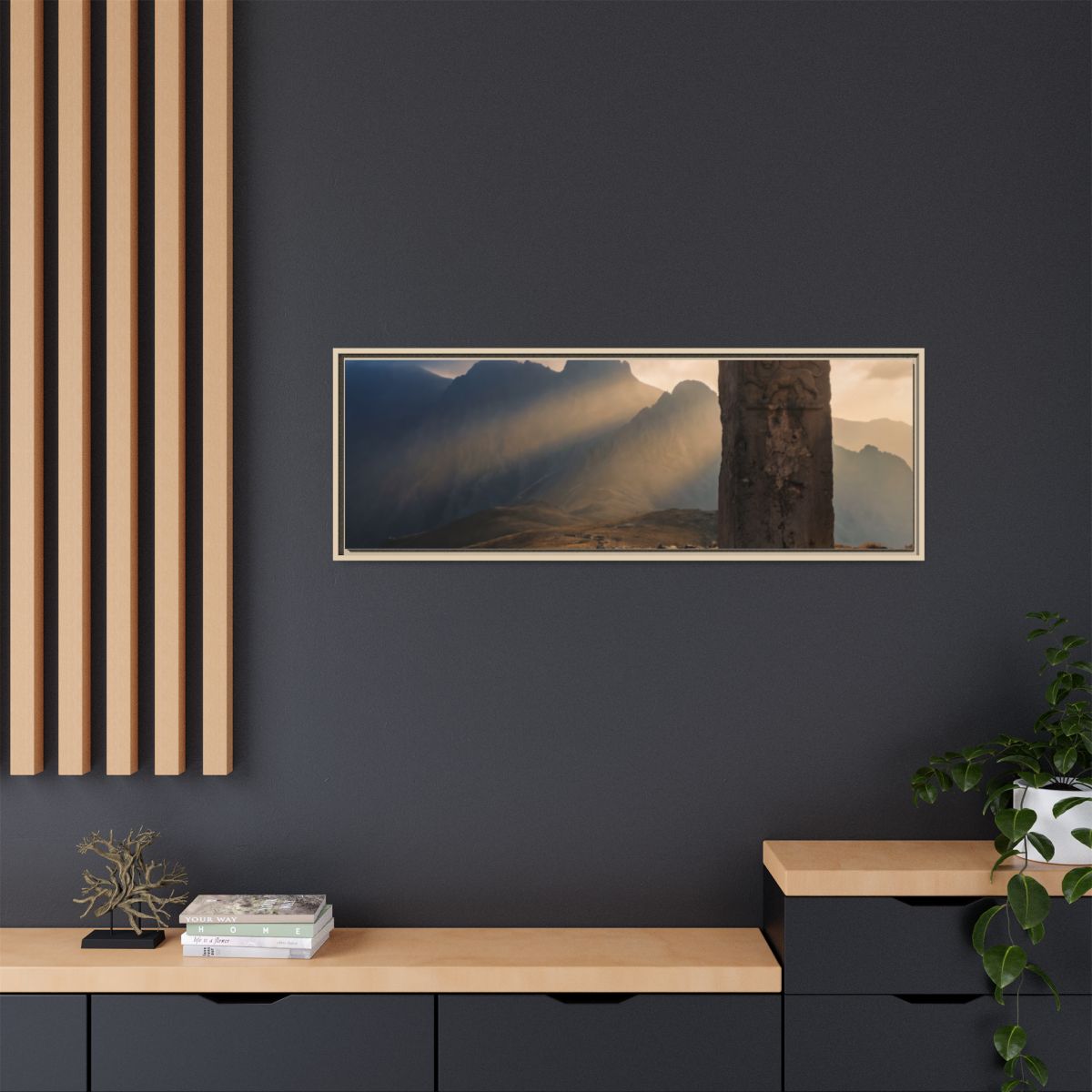 Framed Matte Canvas - Sun Peak