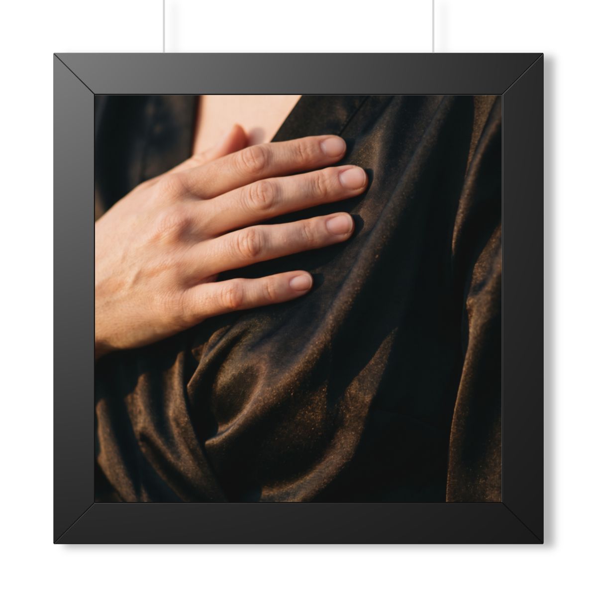 Framed Horizontal Poster - Sunset Satin — Black (14×11... |...