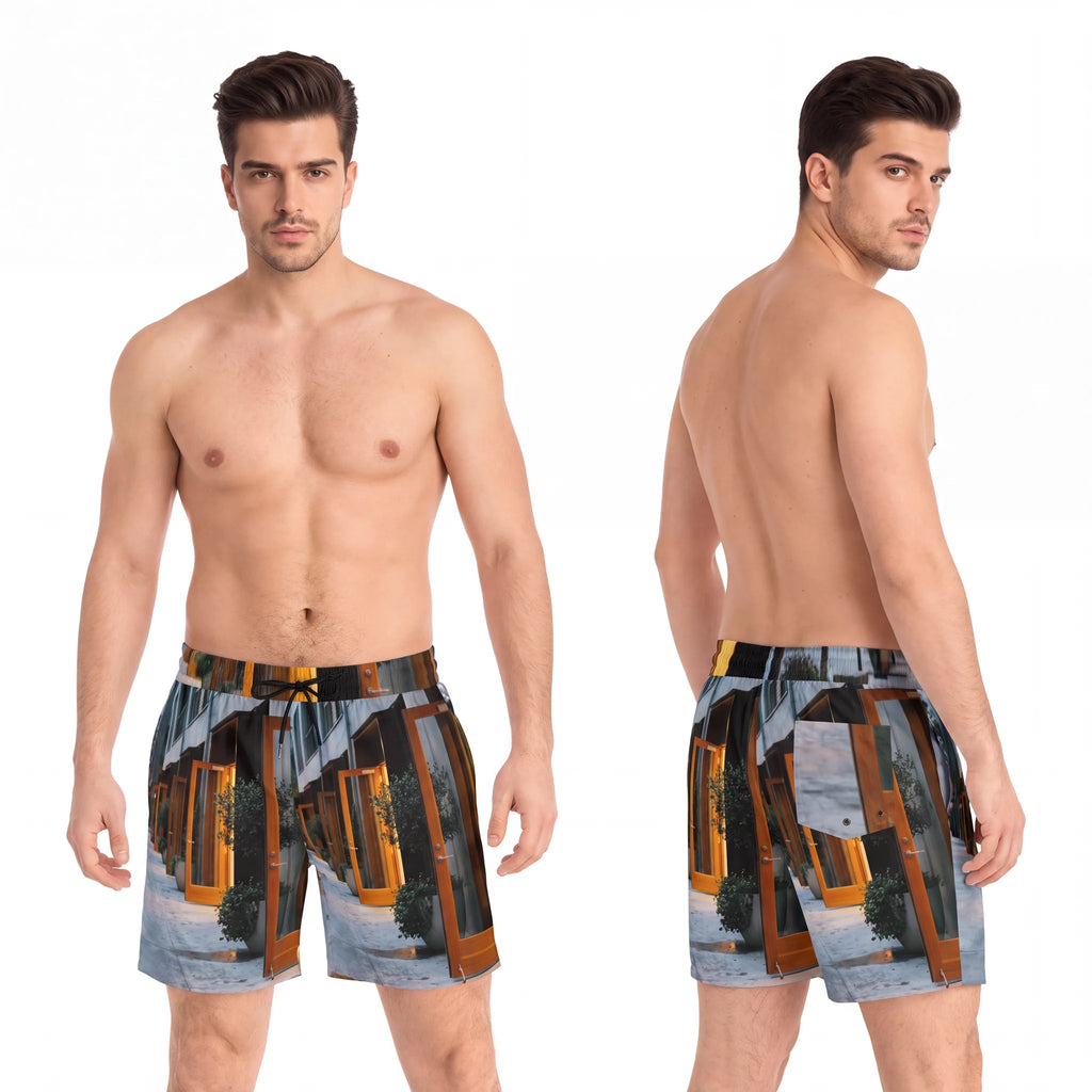 Men's Mid-Length Swim Shorts - Twilight Dusk | Echovira...