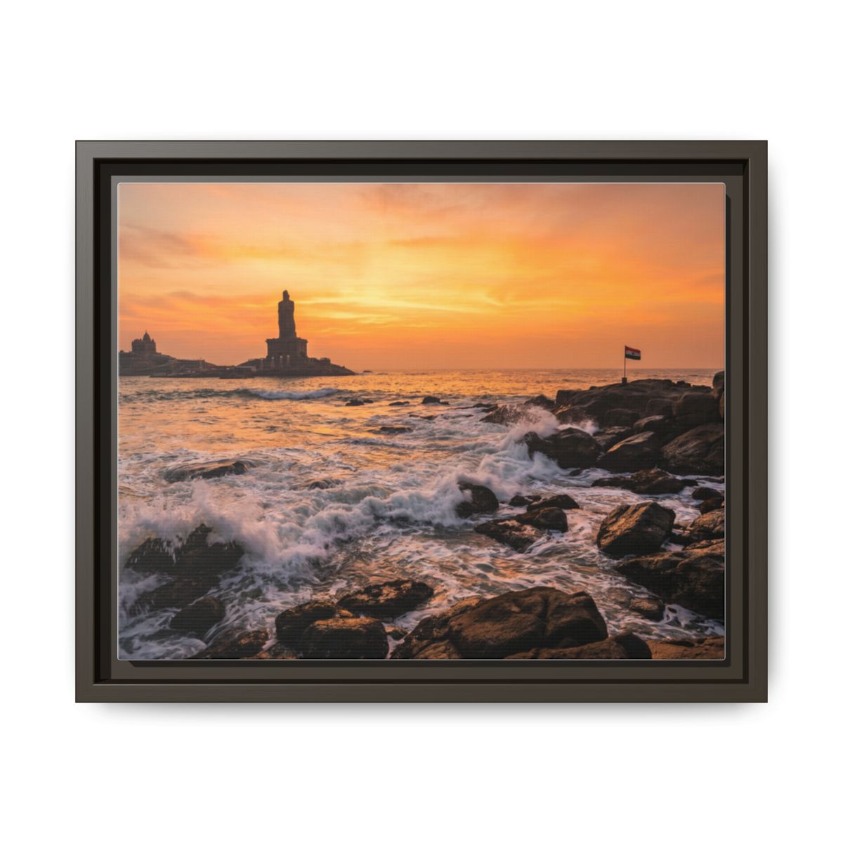 Framed Matte Canvas - Majestic Golden Coast