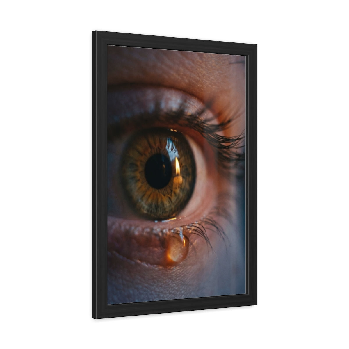 Framed Poster - Ethereal Gaze — Portrait