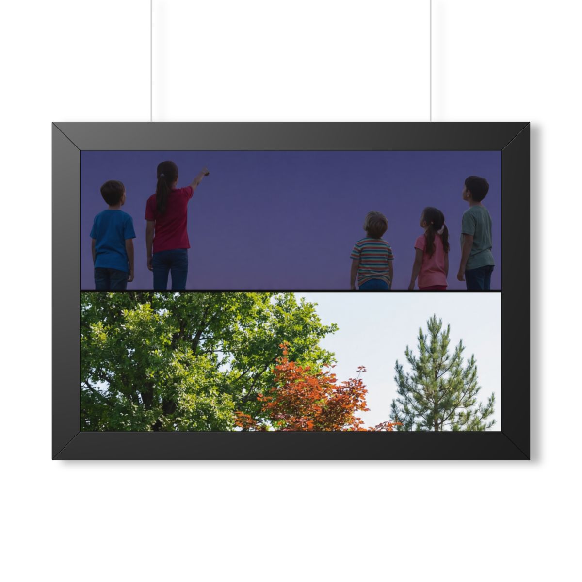 Framed Horizontal Poster - Stardust & Forest Discovery —......