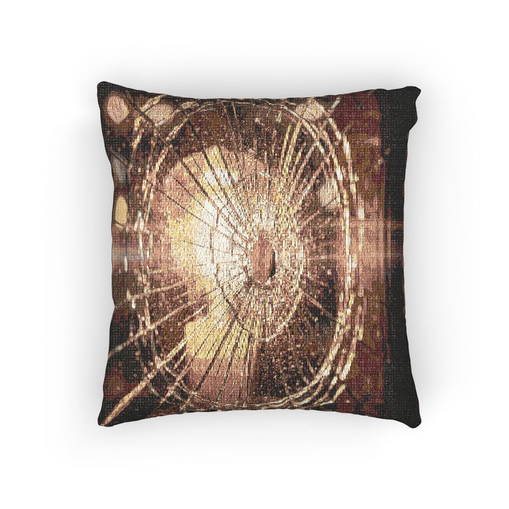 Woven Pillow - Moody Amber Glow