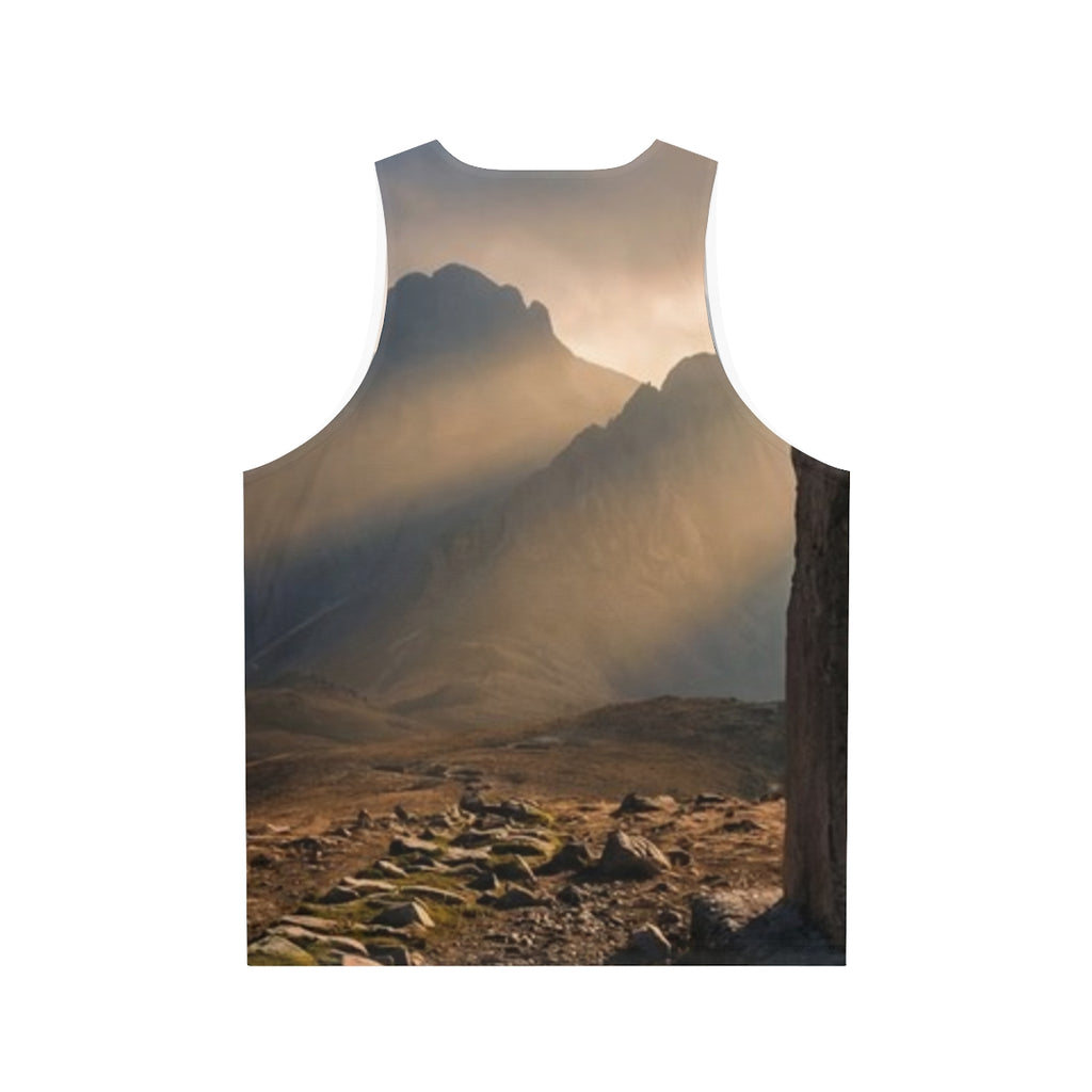 Unisex Tank Top - Mystic Monolith Ancient Persian Mountain...