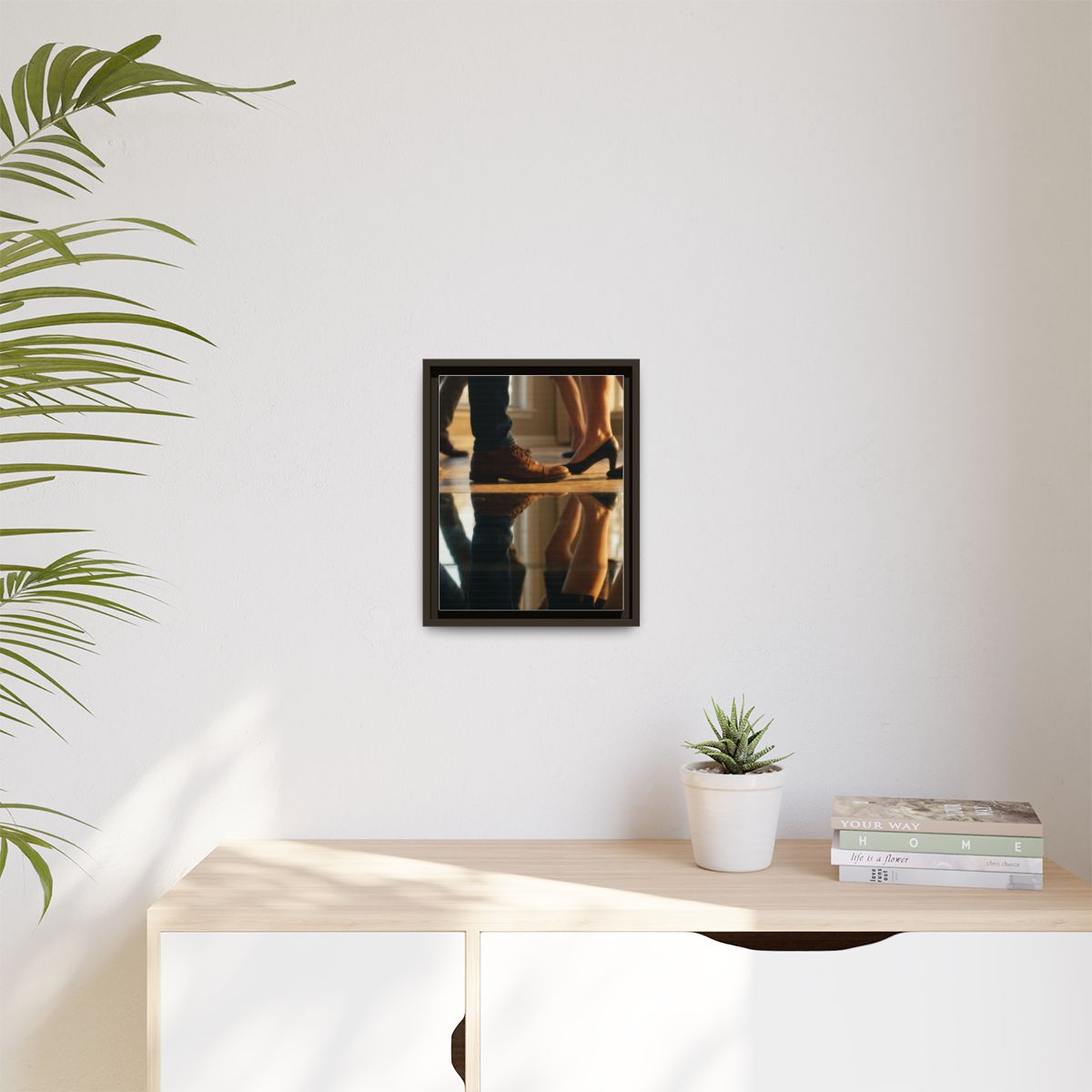 Matte Canvas, Framed - Golden Hour Reflections Cinematic Art...