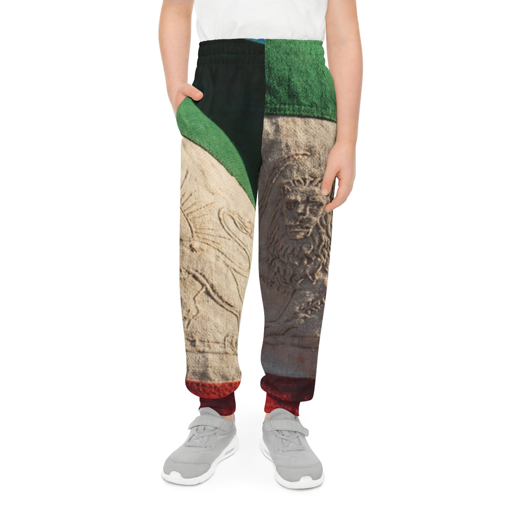 Youth Joggers - Vintage Persian Lion and Sun Heritage Art |...