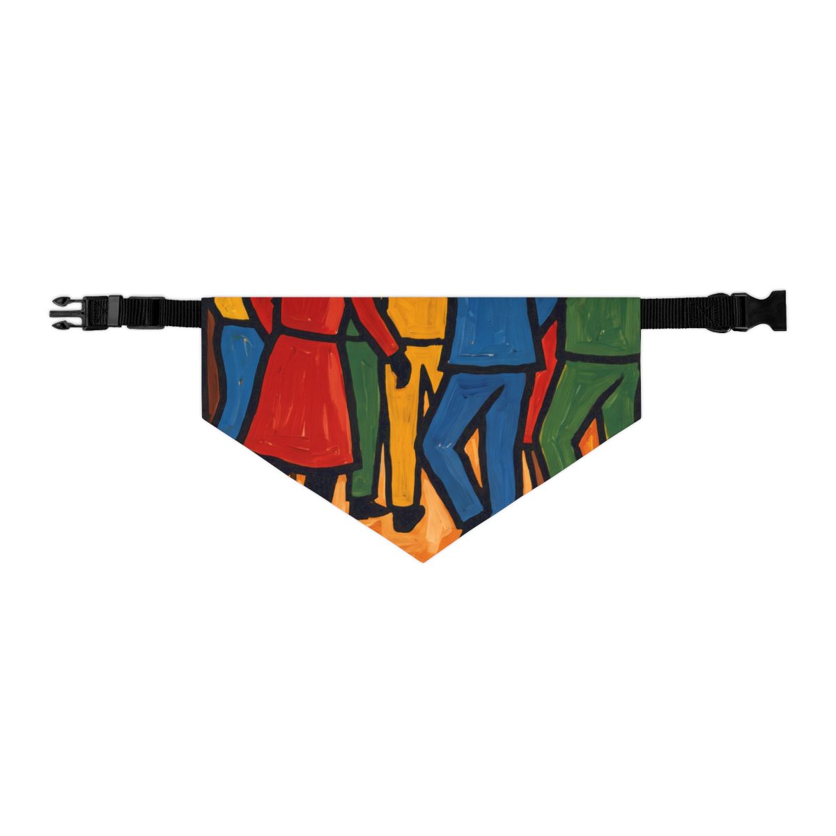 Pet Bandana Collar - Retro Social Club Silhouette Painting...