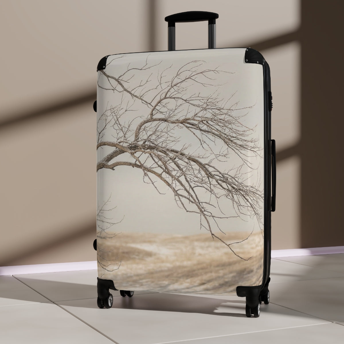 Suitcase - Winter Solitude Minimalist Rolling Luggage |...
