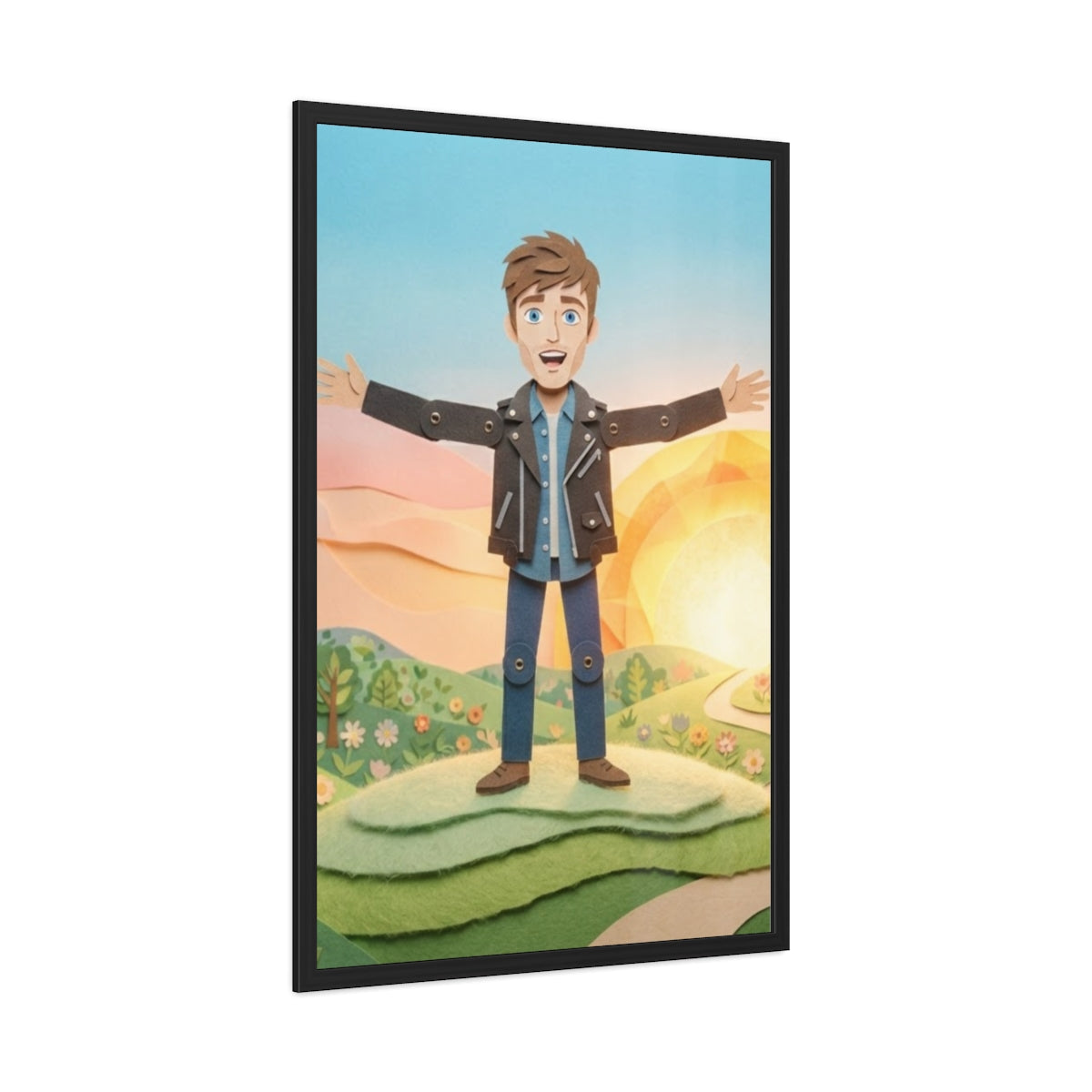 Framed Poster - Sunny Meadow Panorama (8×12, 9×11, 11×14......