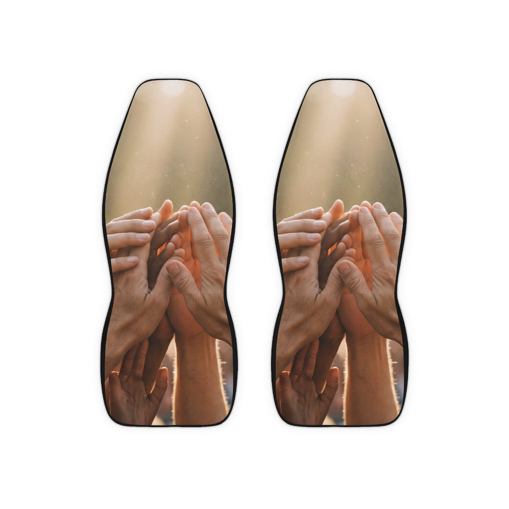 Polyester Car Seat Covers - Golden Rays of Unity Wall Art |...