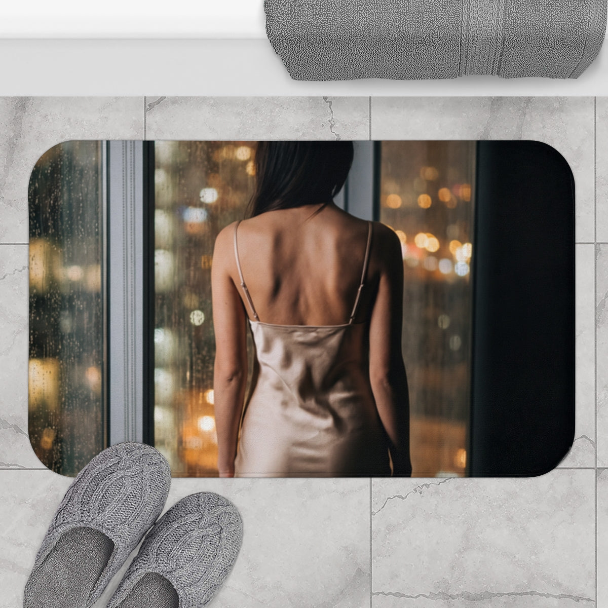 Bath Mat - Midnight Rain Vibe Elegance