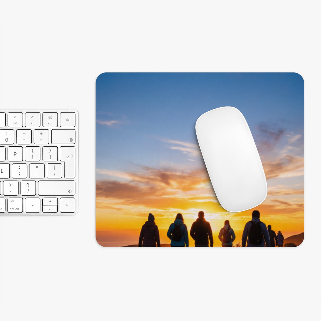 Mouse Pad - Golden Hiker Dawn
