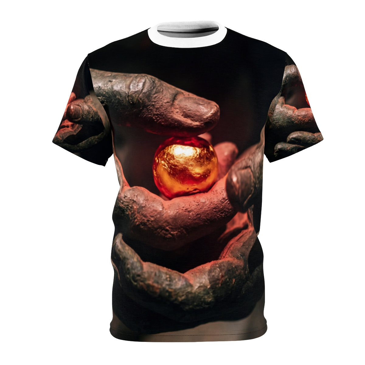 Men's Cut & Sew Tee - Golden Ember | Echovira Gallery