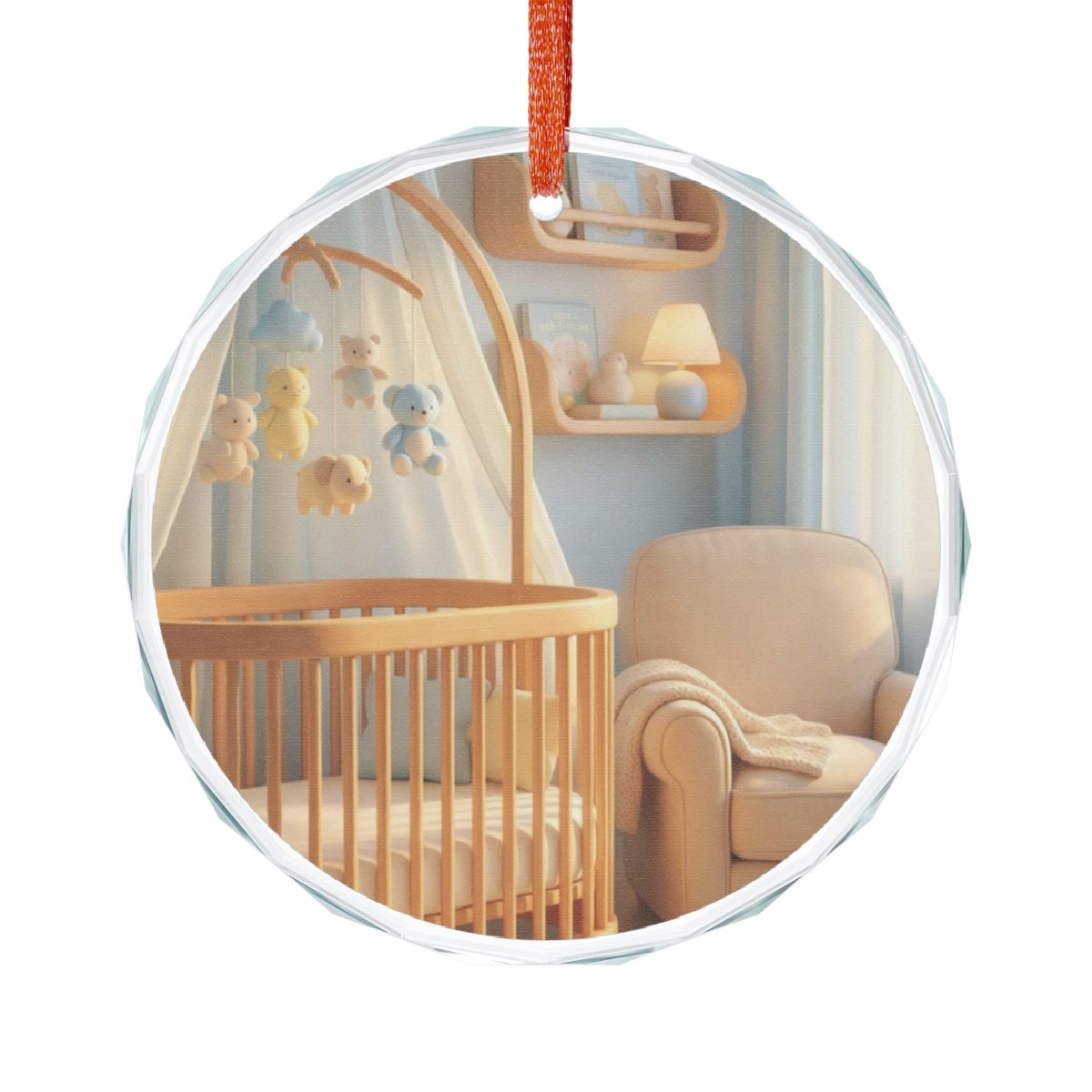 Tranquil Crystal Glass Ornament - Light
