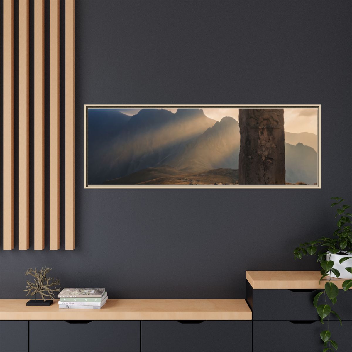 Framed Matte Canvas - Sun Peak