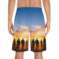 Men's Board Shorts - Sunset Horizon | Echovira Gallery