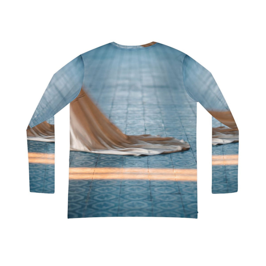 Women's V-Neck Shirt Silk Gown Tile Art