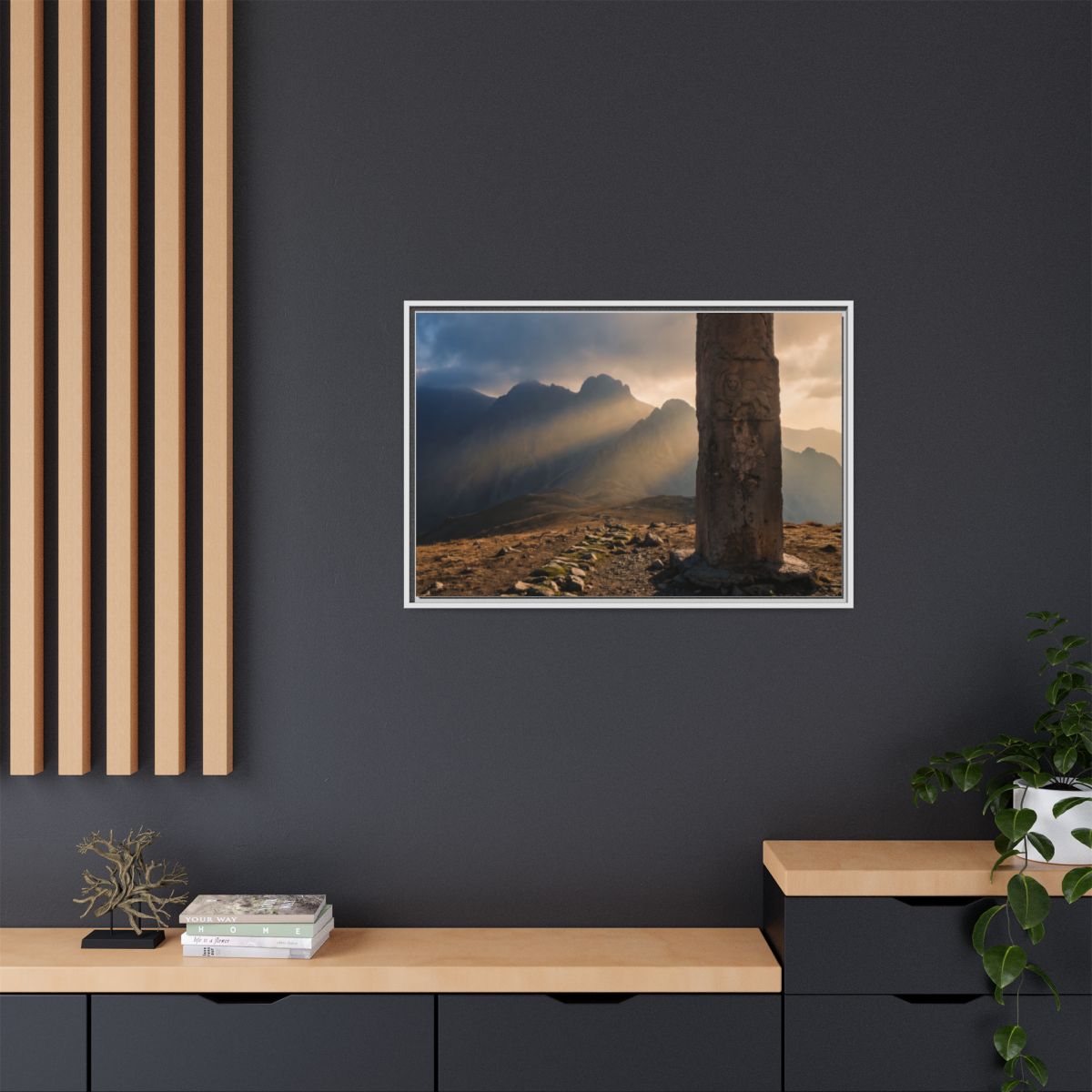 Framed Matte Canvas - Sun Peak