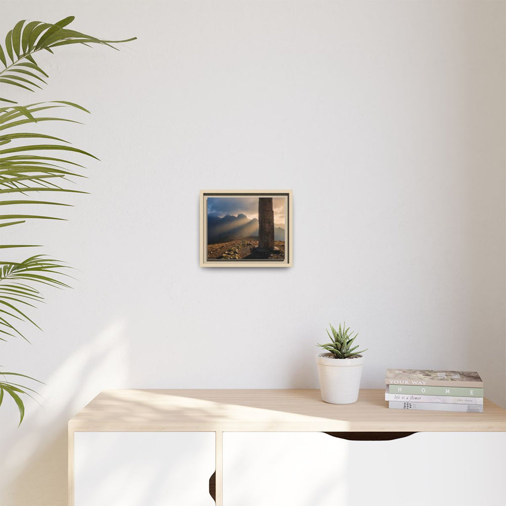 Framed Matte Canvas - Sun Peak