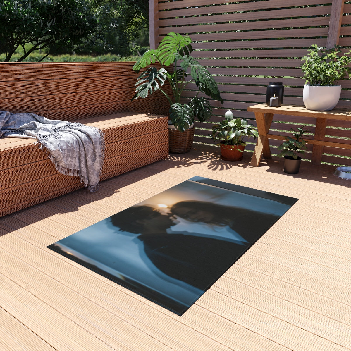Midnight Reflections Outdoor Rug - Patio Mood Accent |...