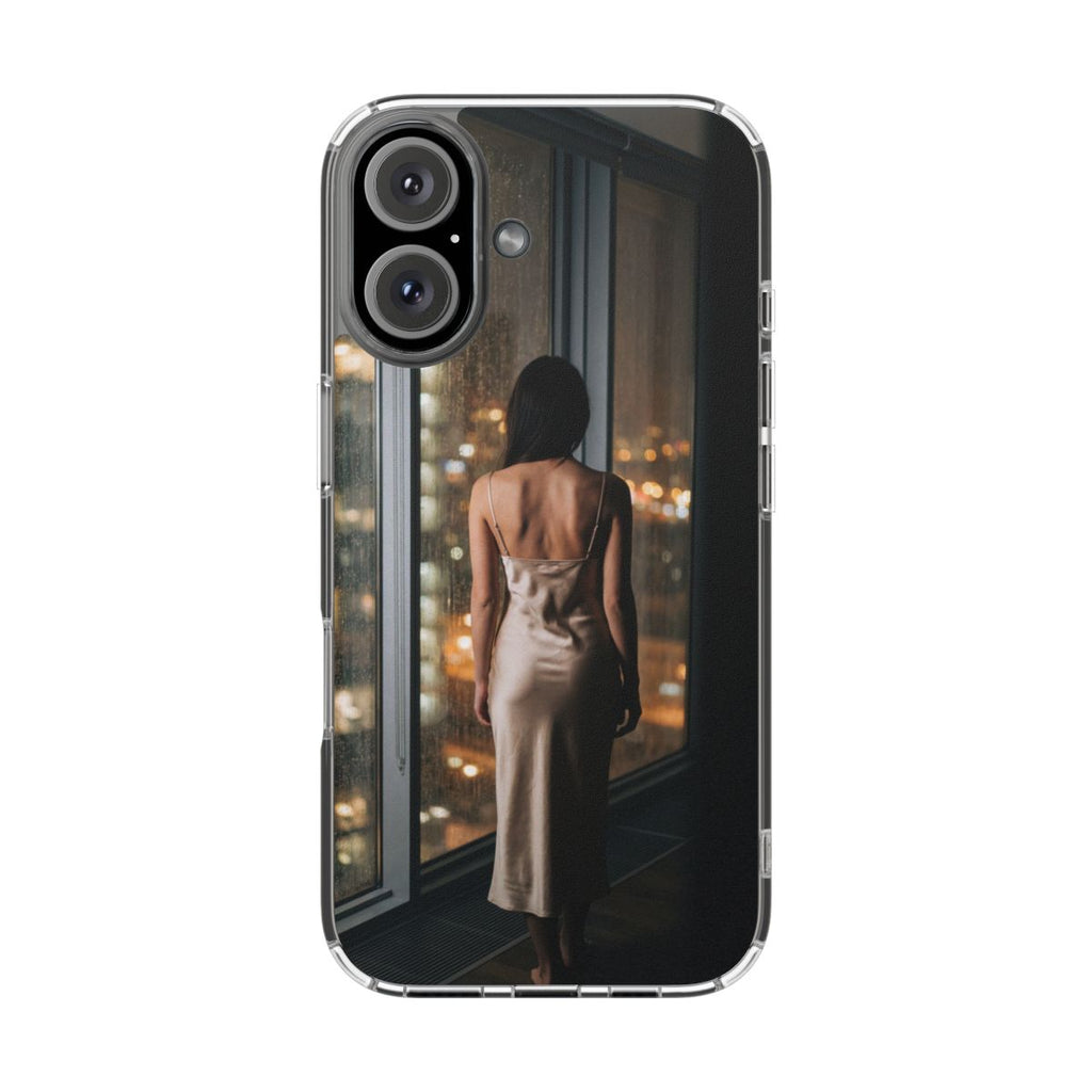 Clear Impact-Resistant Cases - Clear Phone Case - Rainy Mood...