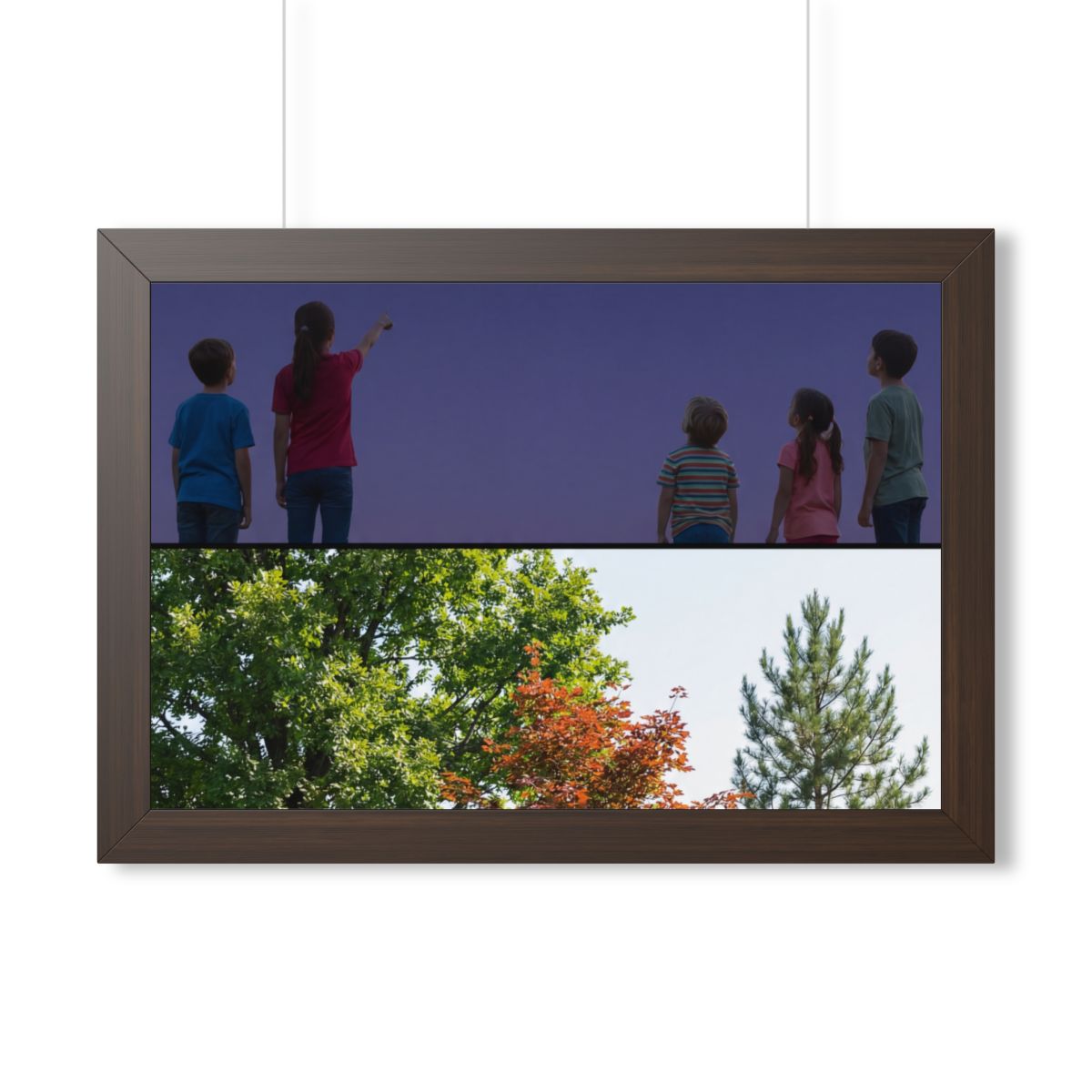 Framed Horizontal Poster - Stardust & Forest Discovery —......