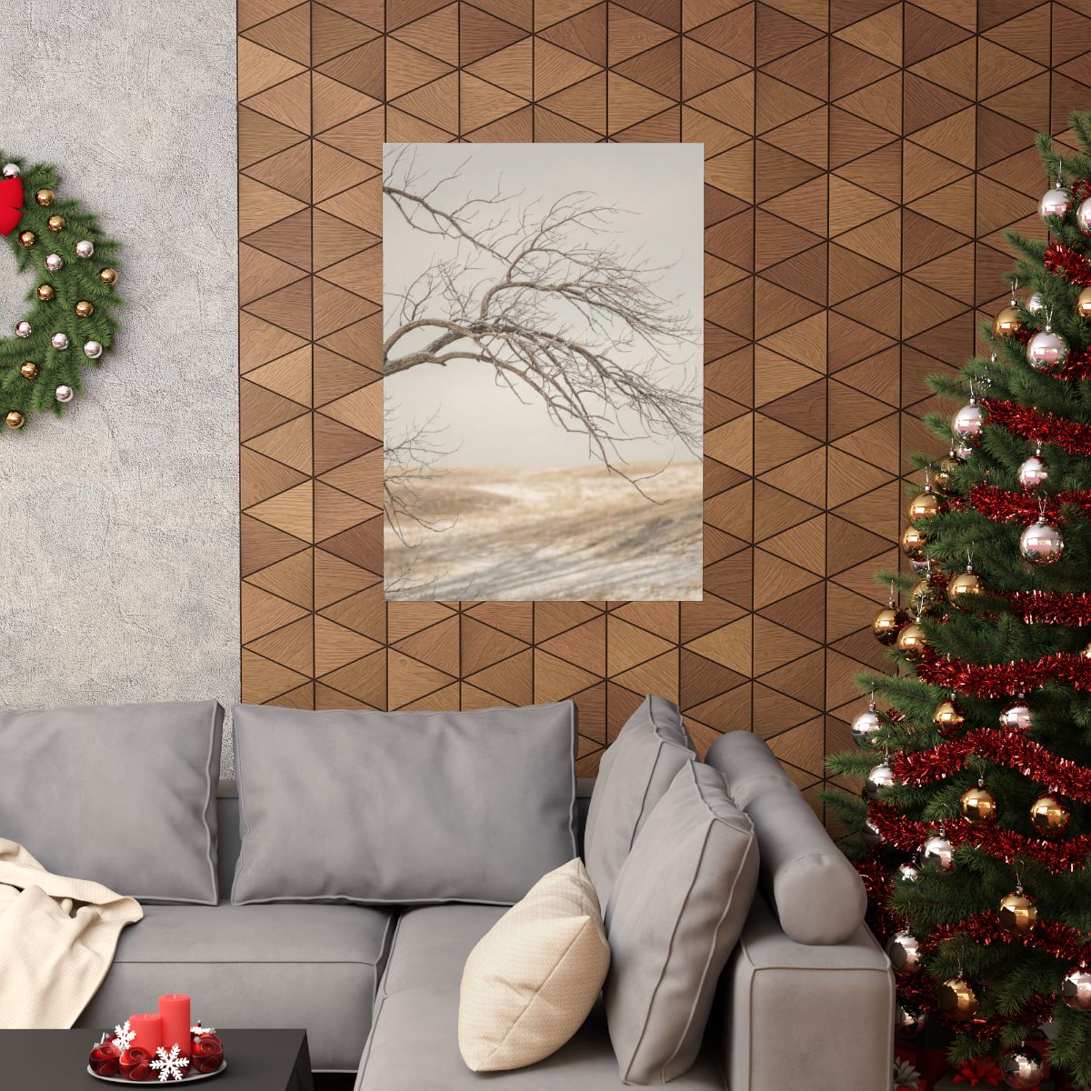 Matte Vertical Posters - Winter Branch Solitude Landscape......
