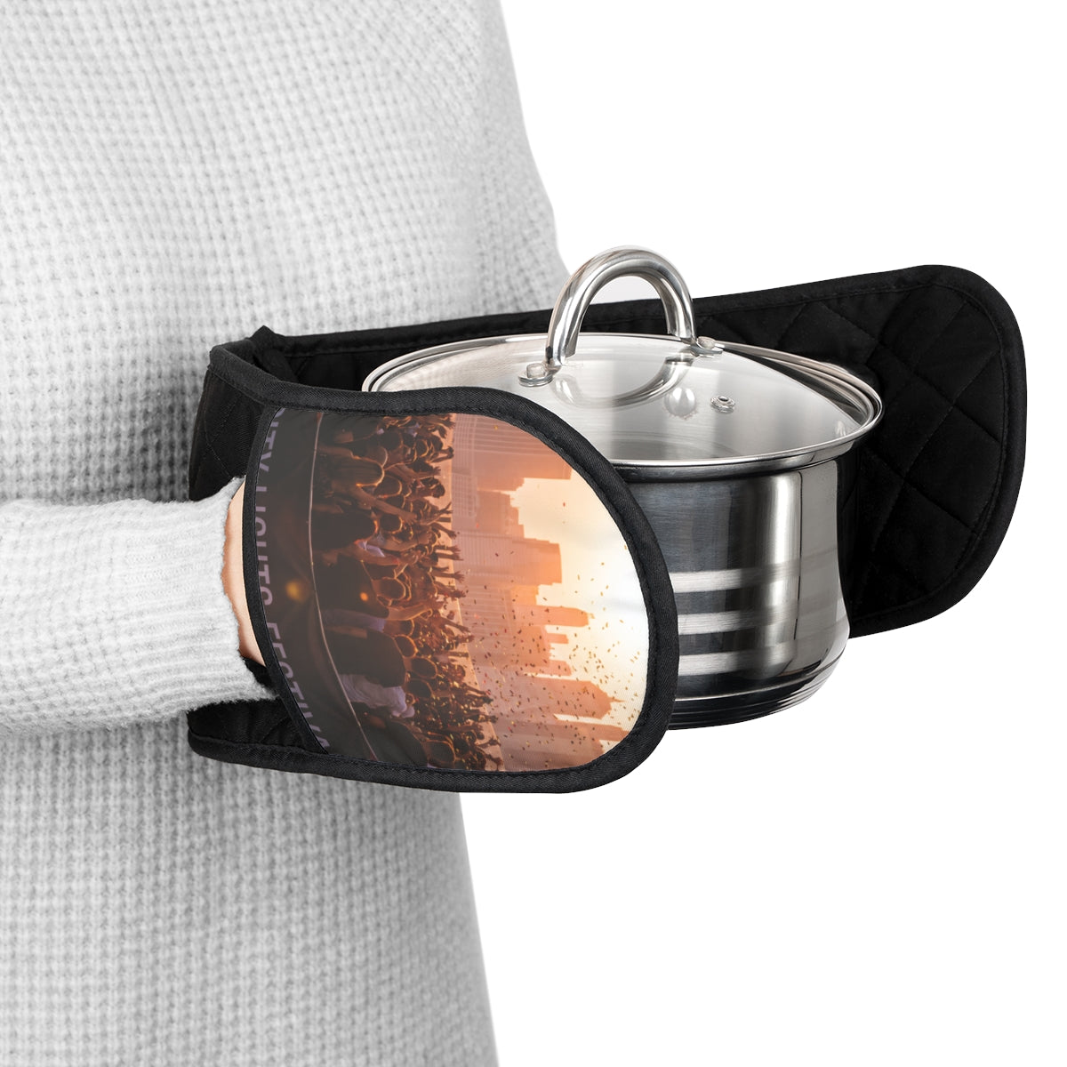 Oven Mitts - City Lights Festival | Echovira Gallery