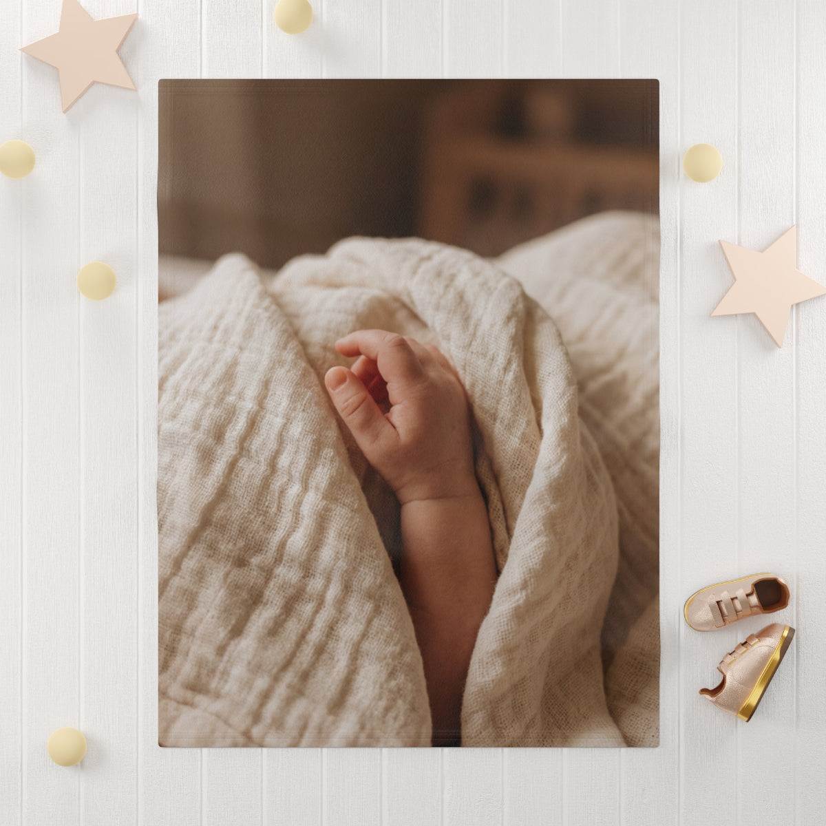 Soft Fleece Baby Blanket - Tender Touch Minimalist Fine... |...