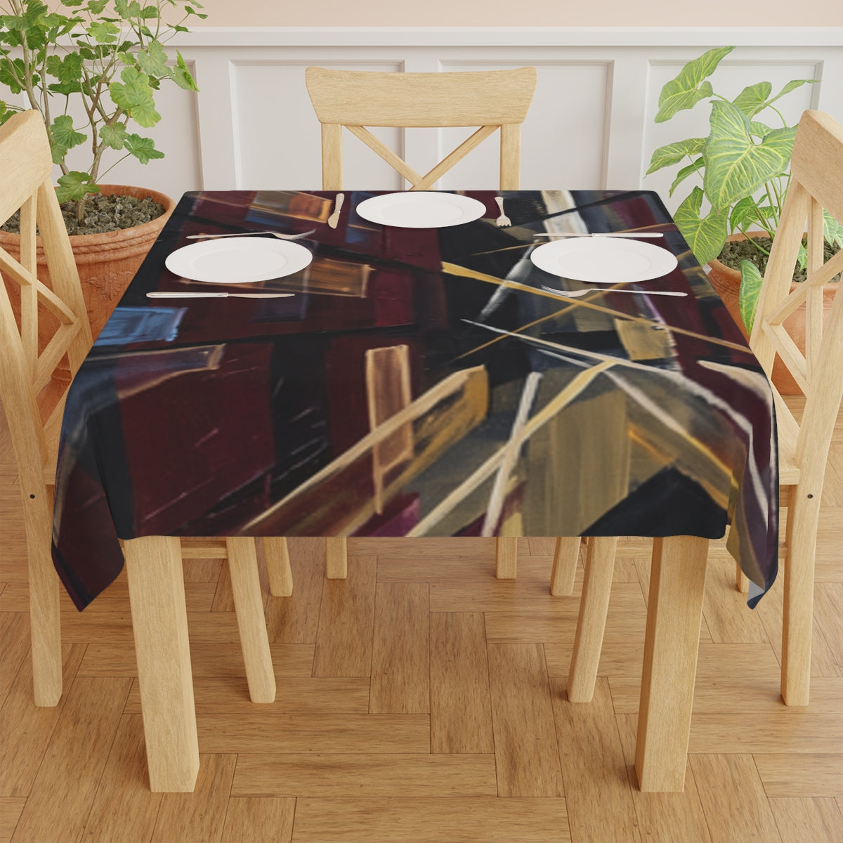Tablecloth - Urban Geometry Perspective | Echovira Gallery