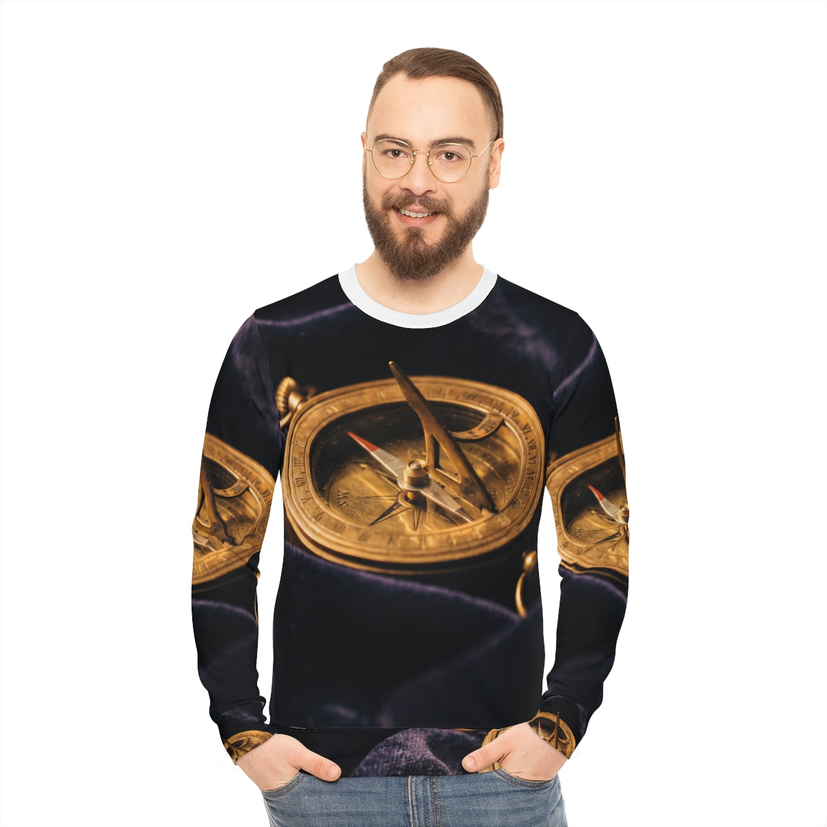 Men's Sundial Compass Lightweight Sweatshirt