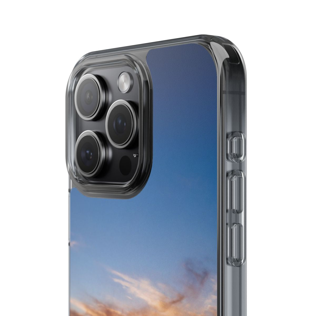 Clear Impact-Resistant Cases - Clear Phone Case - Sunset...