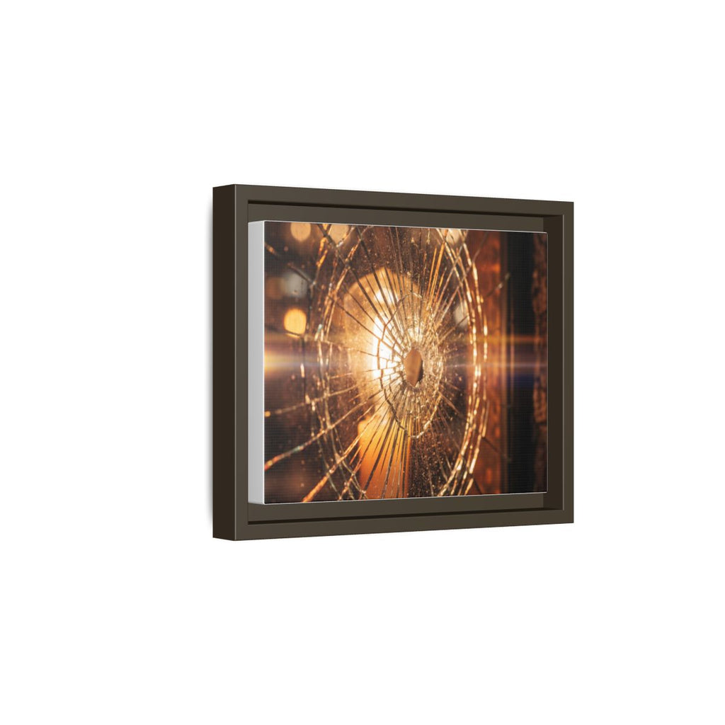 Framed Matte Canvas - Shattered Glass