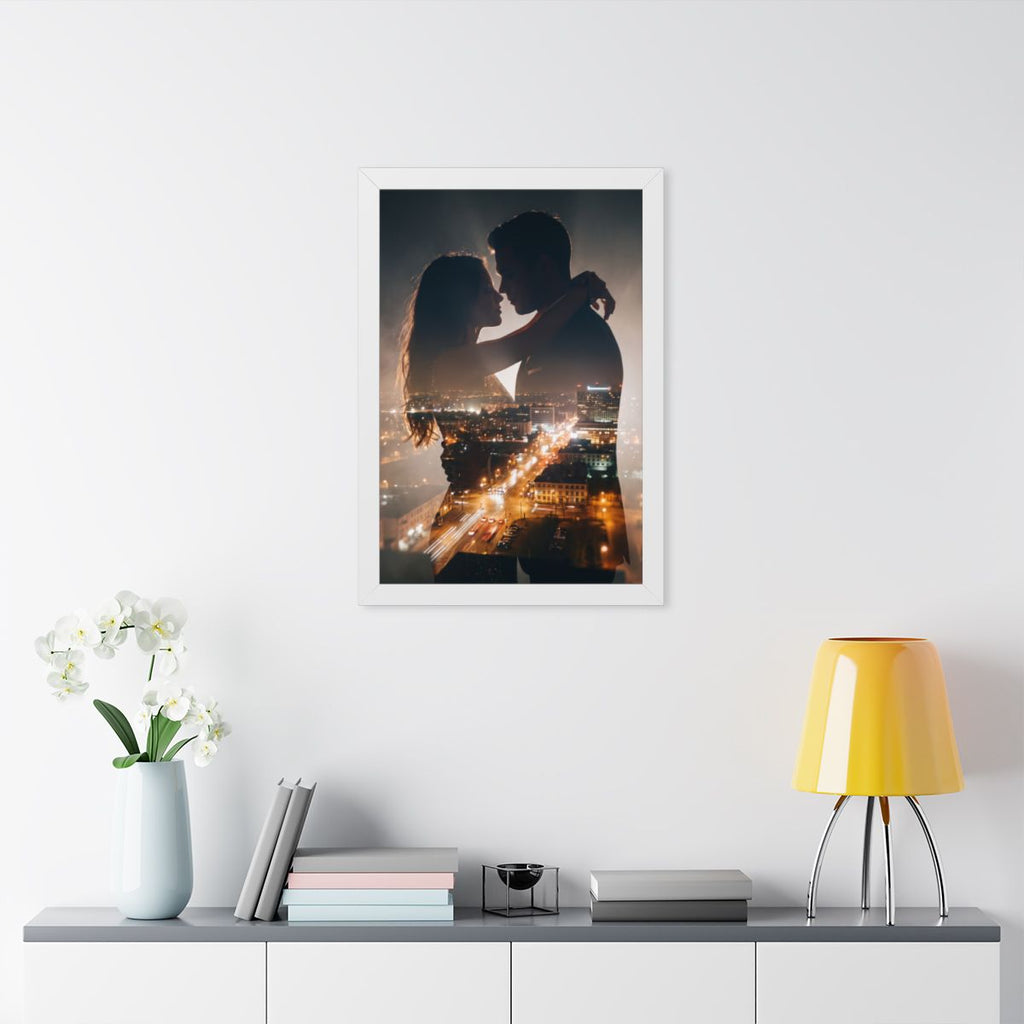 Framed Vertical Poster - Metropolitan Lovers Kiss (11×14......