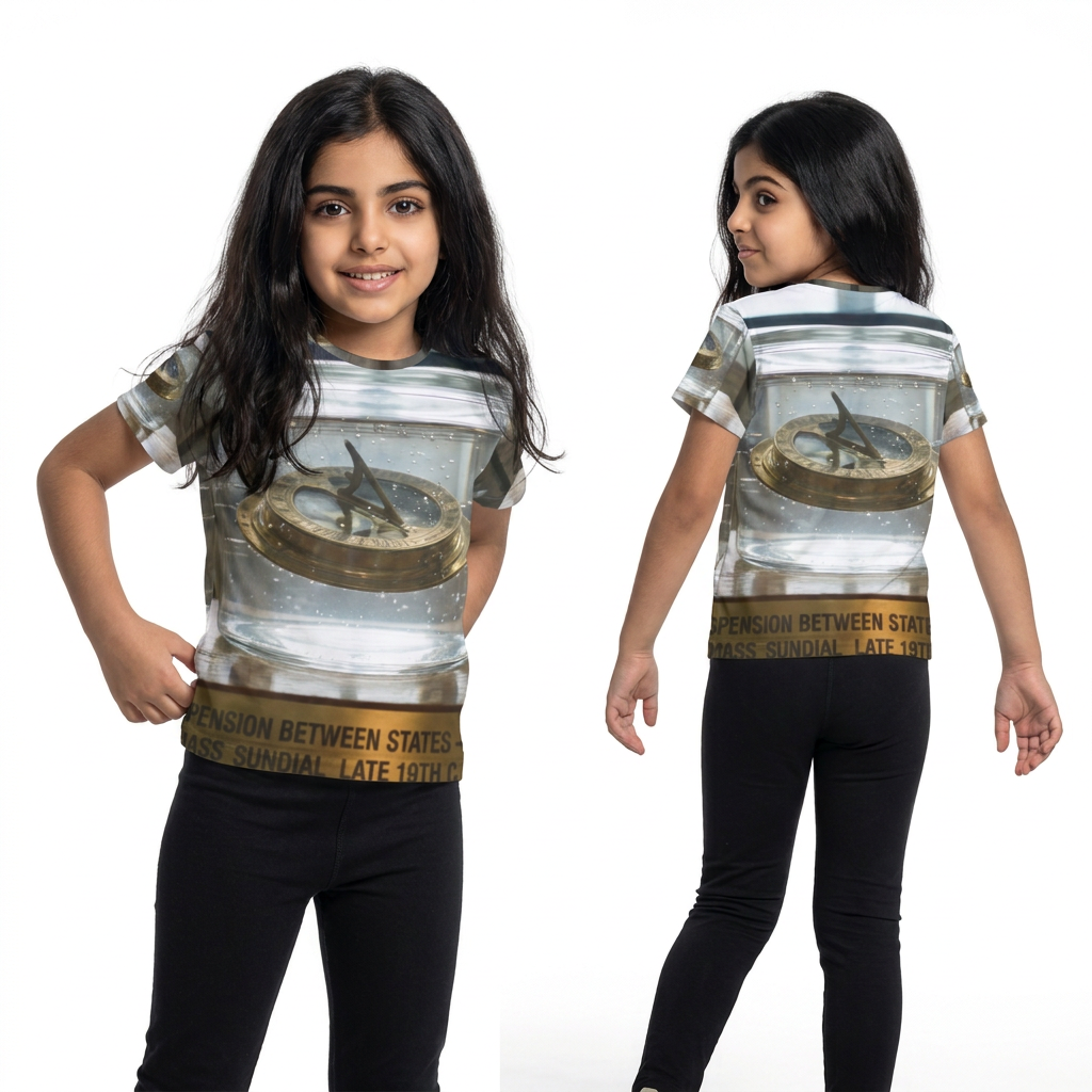 Kids Sports Jersey Brass Sundial Relic Art