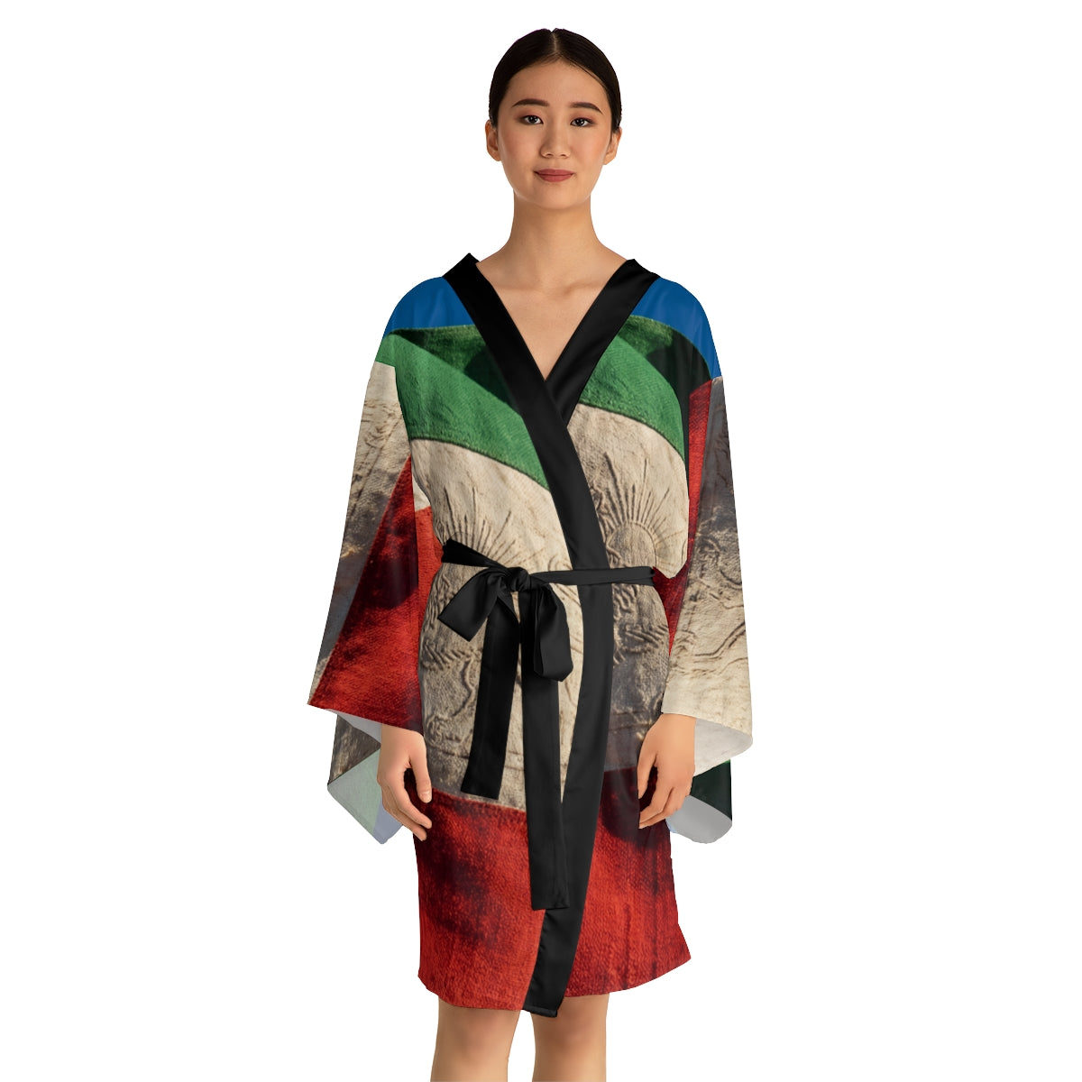 Long Sleeve Kimono Robe - Persian Lion