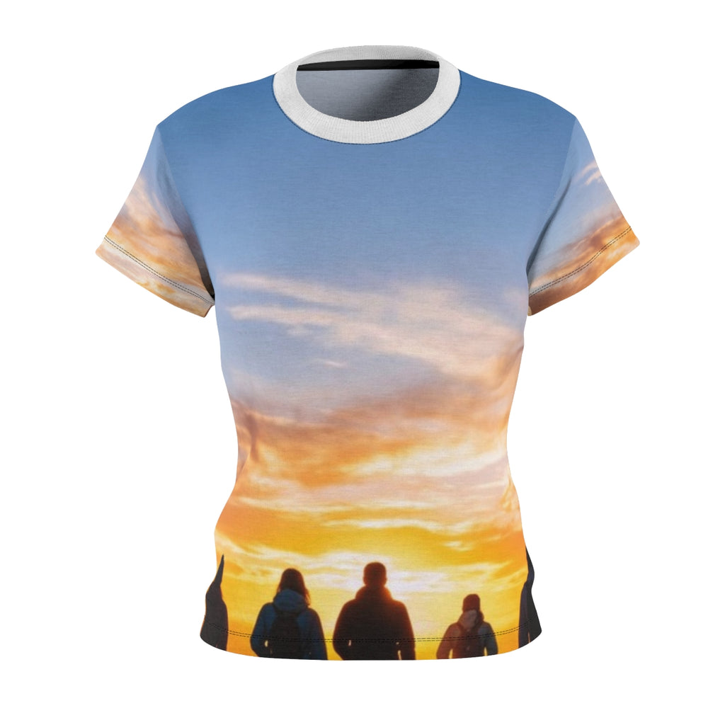 Women's Cut & Sew Tee - Sunset Ridge | Echovira Gallery