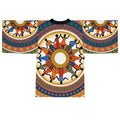 Long Sleeve Kimono Robe - Unity Mandala Folk Art | Echovira...