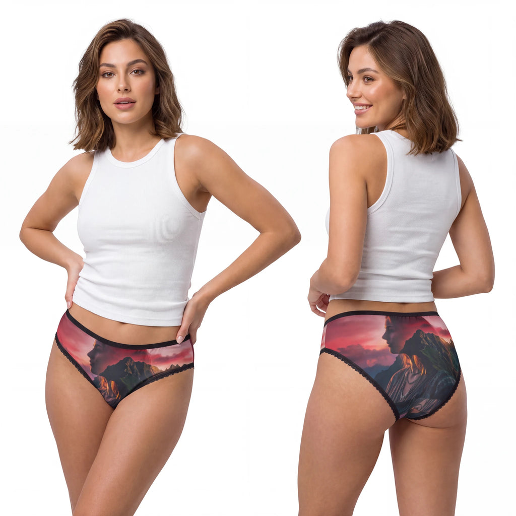Women's Briefs with Alpine Mountain Art