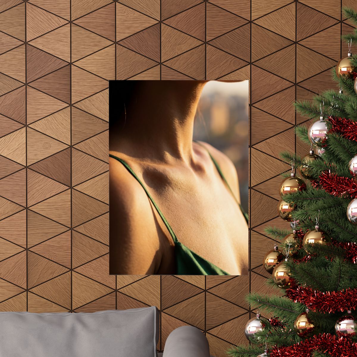 Matte Vertical Posters - Golden Hour Glow - Minimalist... |...