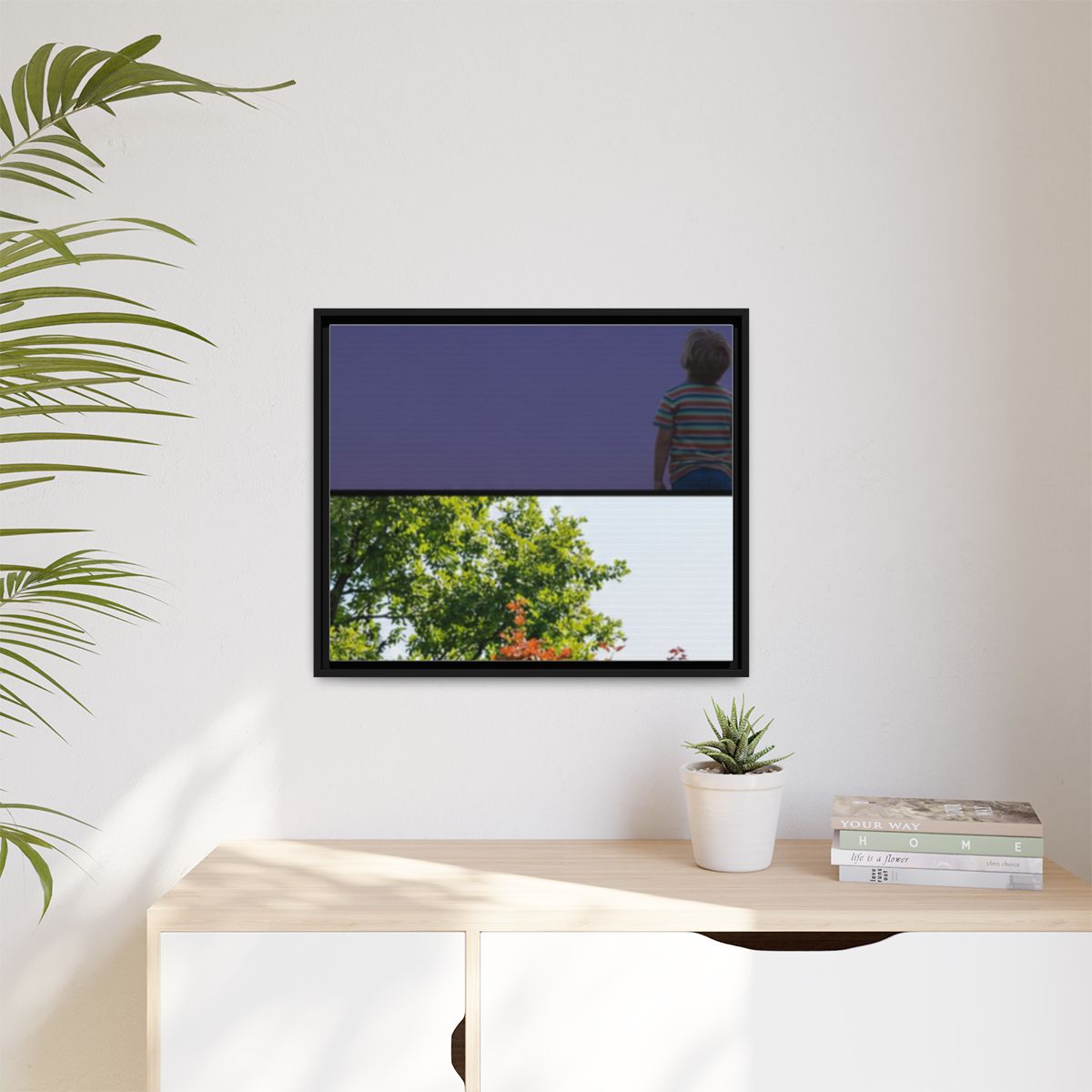 Matte Canvas, Framed - Stardust & Forest Discovery — Black /...