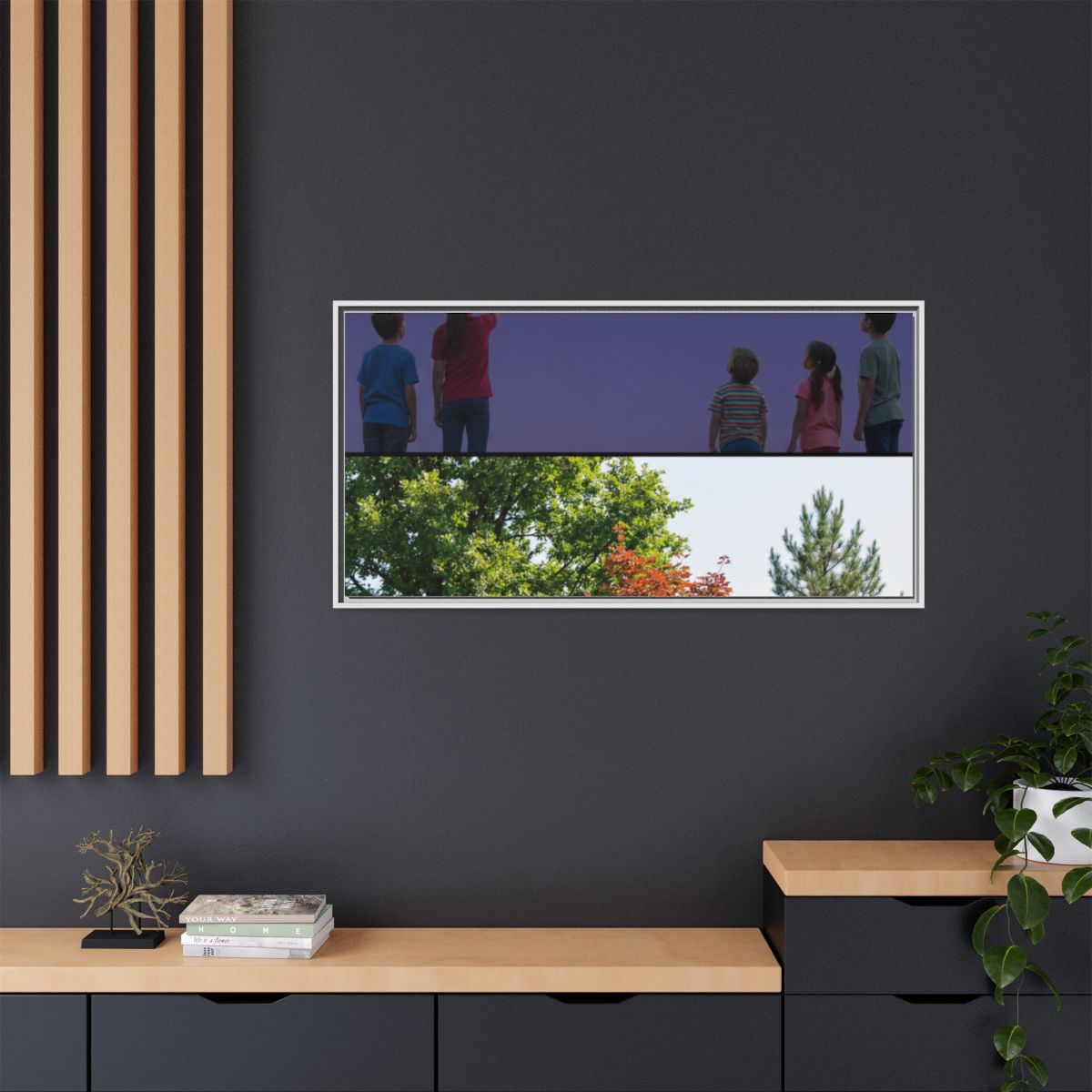 Framed Matte Canvas - Discovery — White / 1.25"