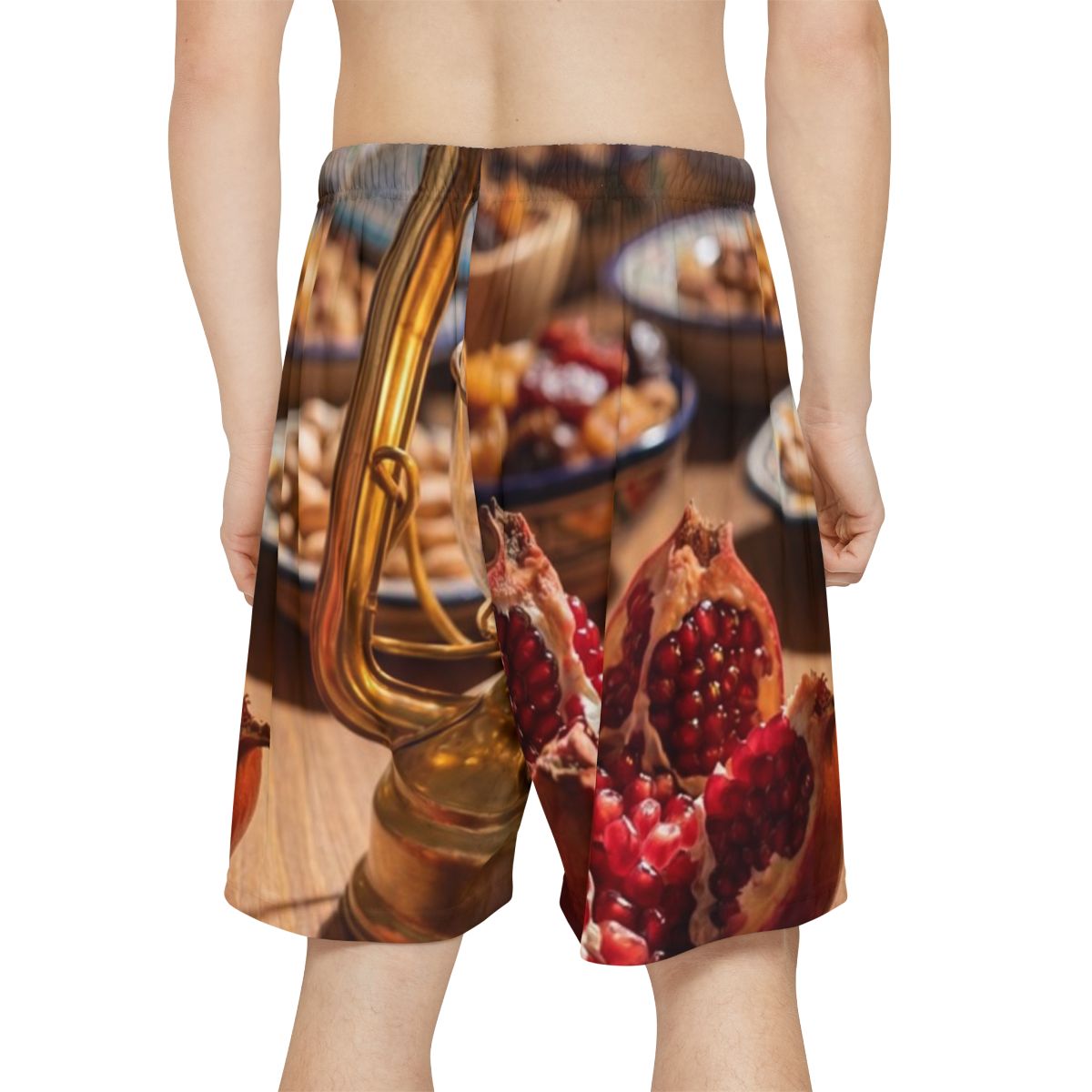 Men's Sports Shorts - Amber Feast Design | Echovira Gallery