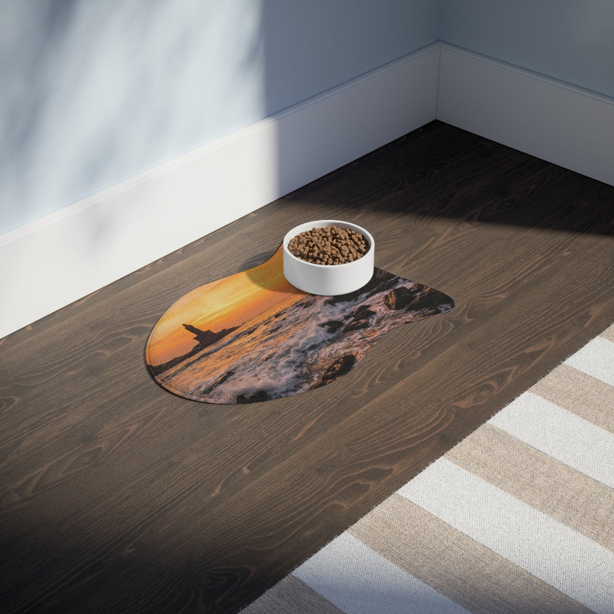 Pet Feeding Mat - Golden Hour Tides