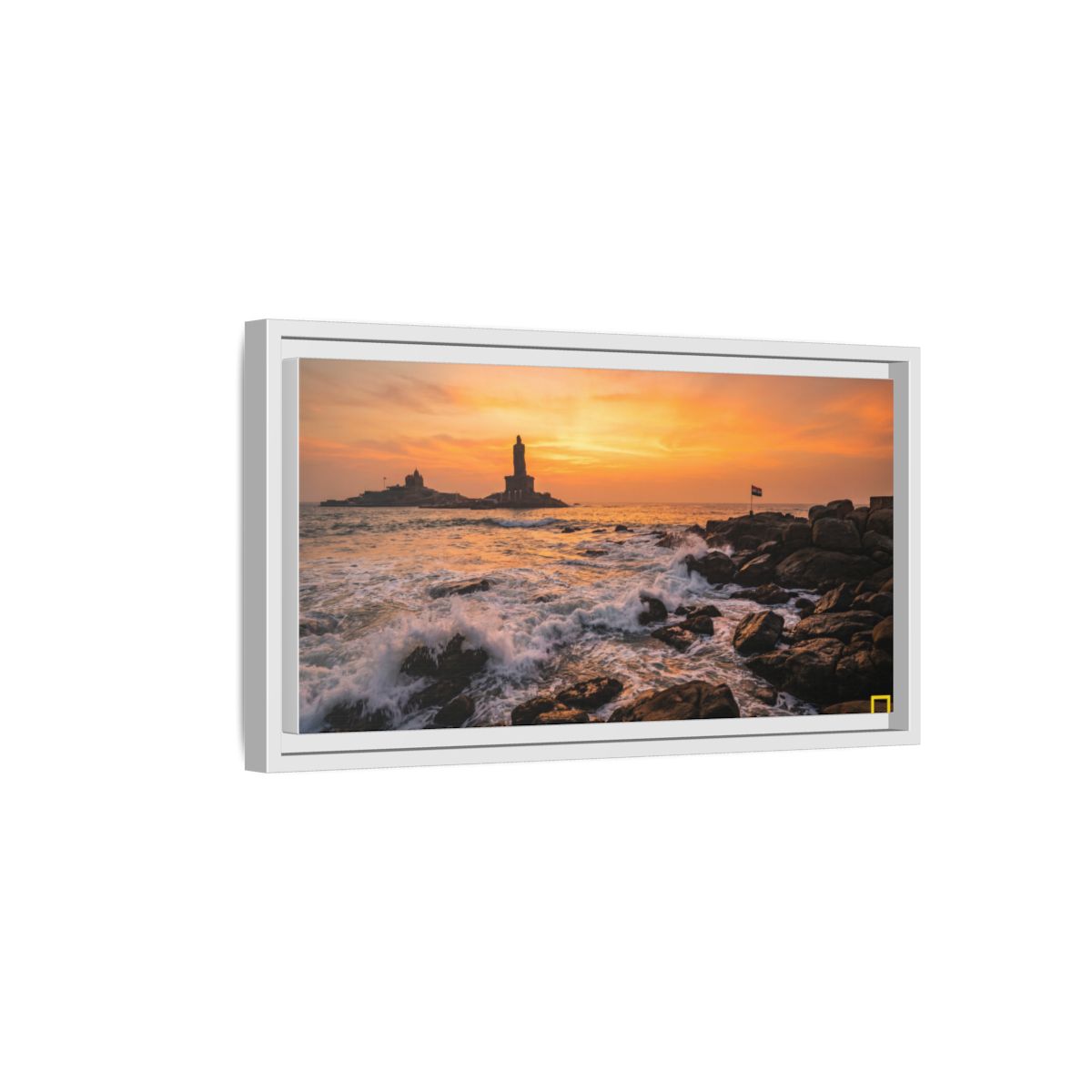 Framed Matte Canvas - Majestic Golden Coast